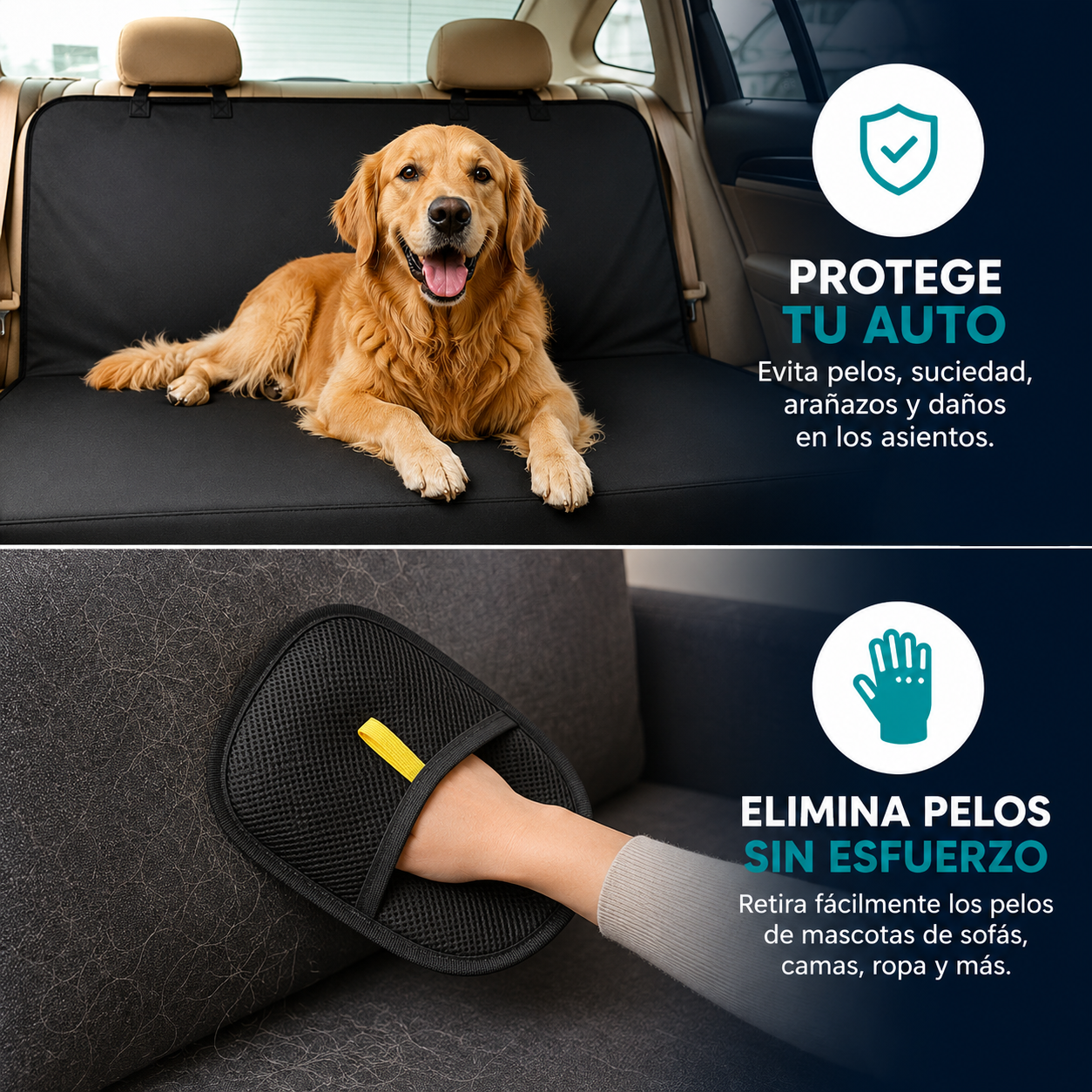 PACK PROTECCION Y LIMPIEZA TOTAL - Auto y Hogar libre de pelos