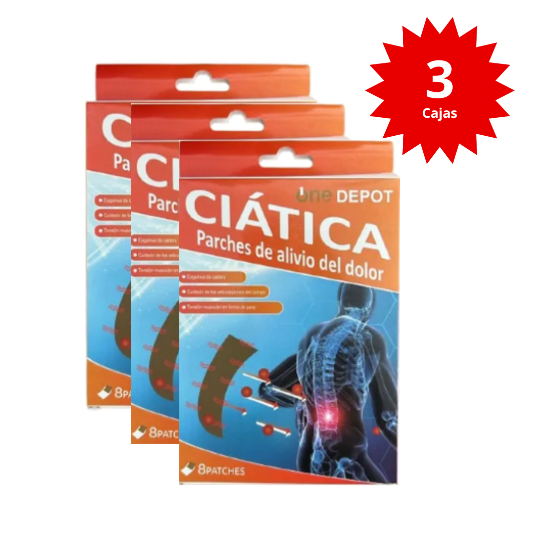 Pack 3 Cajas de Parche Alivio Dolor de Ciática