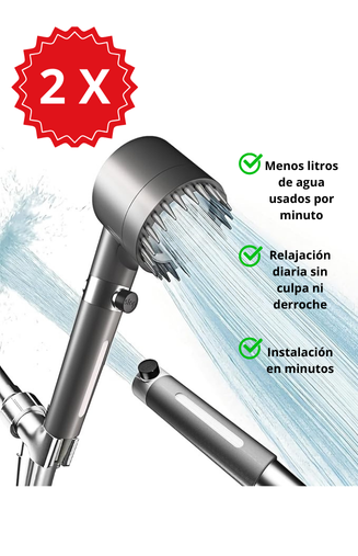 Cabezal de Ducha EcoPower – Presión Intensa con Menor Consumo de Agua