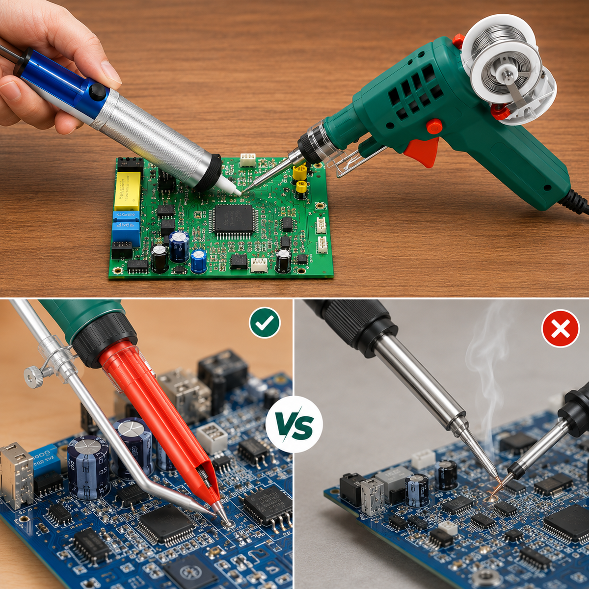 QuickSolder – Pistola de Soldadura de Una Mano – Completa tus Reparaciones Más Rápido