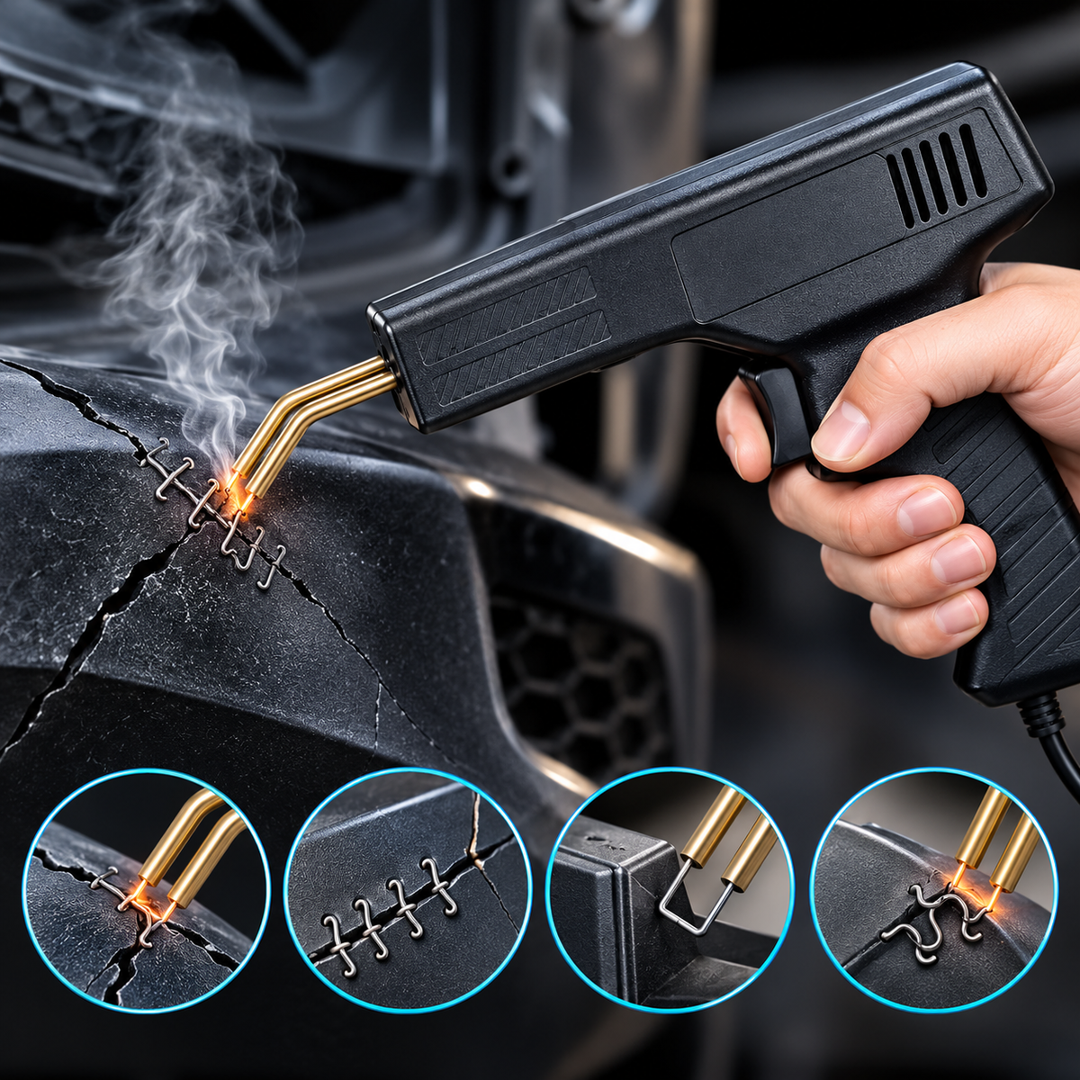 PlasticFix - Pistola Soldadora de Plástico - Refuerza Piezas Rotas y Alarga Su Vida Útil