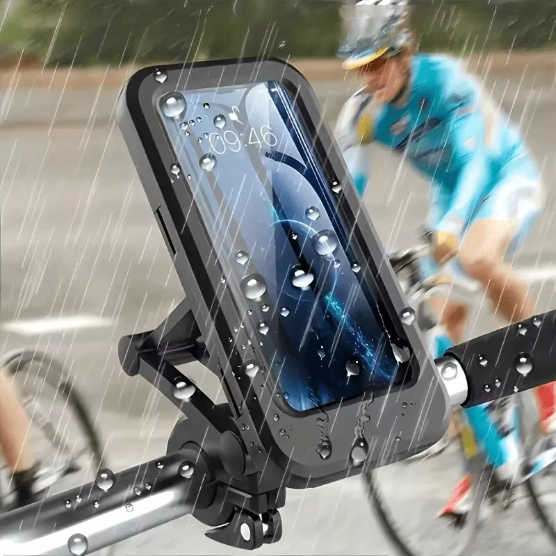 RainGuard Pro 360 – Soporte Impermeable para Moto y Bicicleta