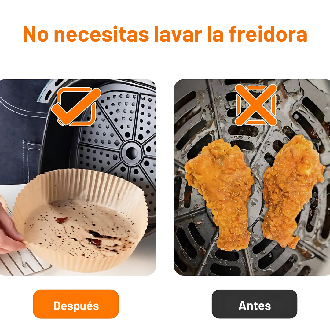 Bandeja de Papel para freir y hornear - Evitan suciedad y residuos