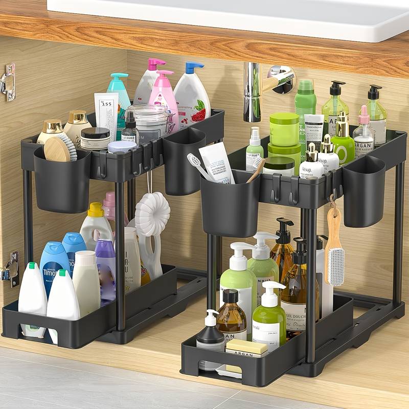 Tier Sliding Organizer - Todo Siempre al Alcance - Accede a tus productos sin desorden.