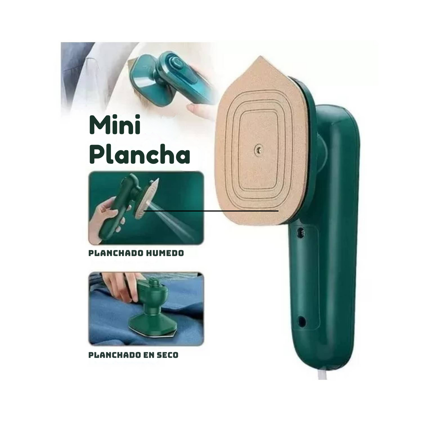 PLANCHA DE VAPOR PORTÁTIL – Tu Ropa Siempre Lista, Sin Complicaciones