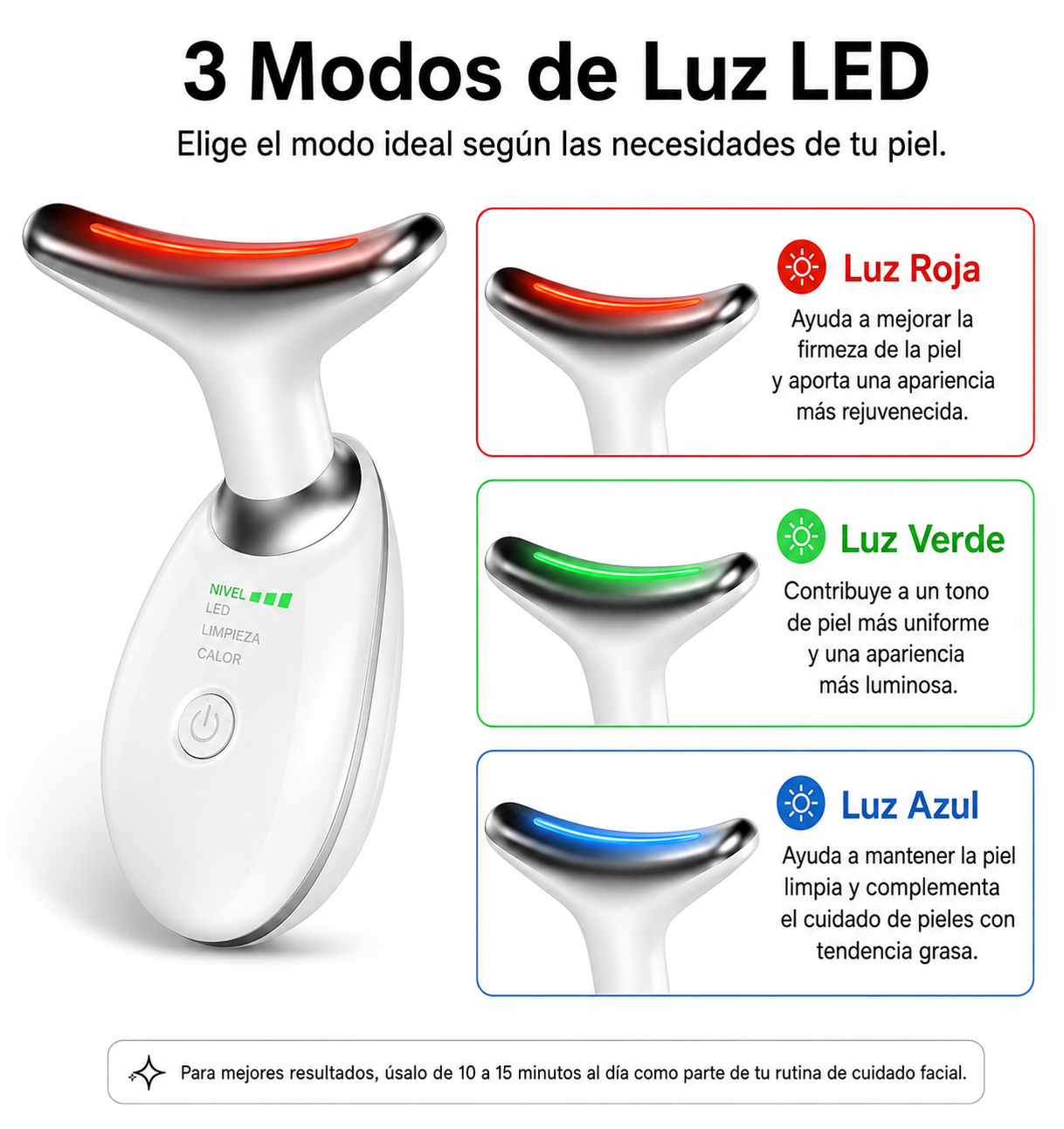 GlowLif Masajeador Facial - Convierte tu rutina de skincare en una experiencia de relajación