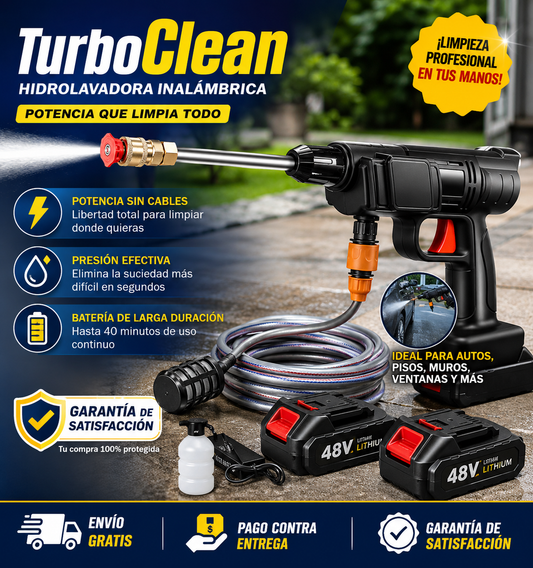 TurboClean – Consigue una limpieza profunda en menos tiempo y sin esfuerzo.