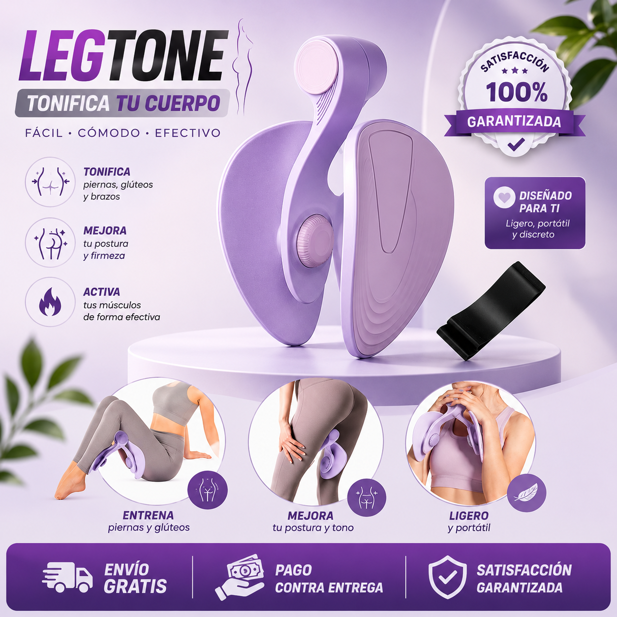 LegTone – Trabaja piernas, glúteos y suelo pélvico sin depender del gimnasio