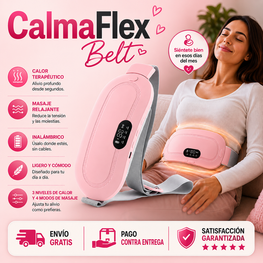 CalmaFlex Belt - Disfruta un alivio natural y cómodo cada vez que aparezca el dolor.