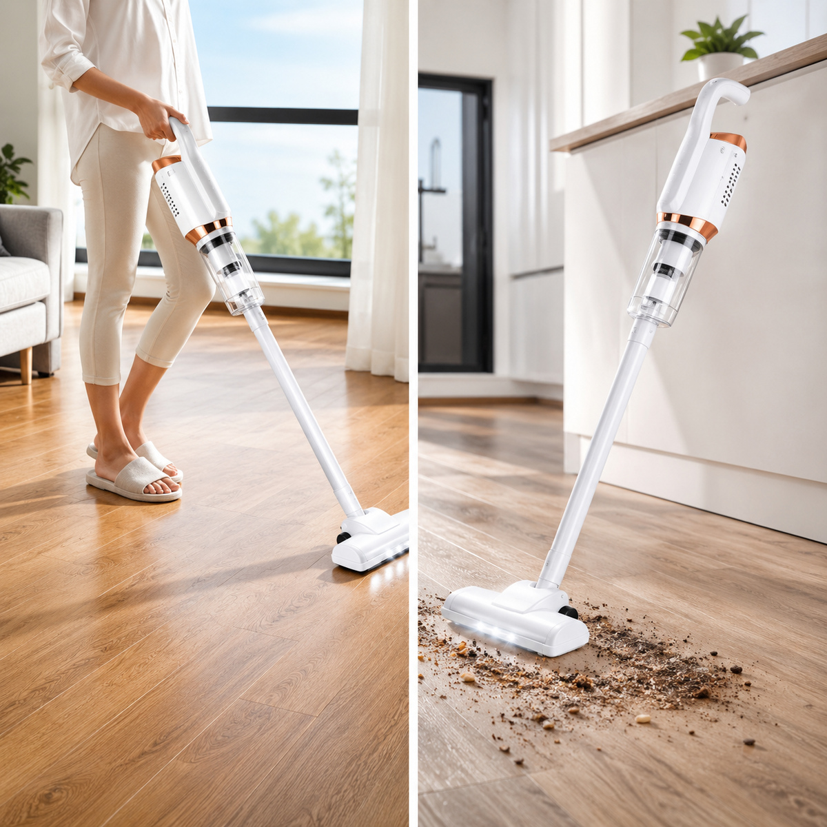 SwiftClean - Aspira Donde Quieras - Limpia cualquier rincón rápidamente sin perder tiempo.