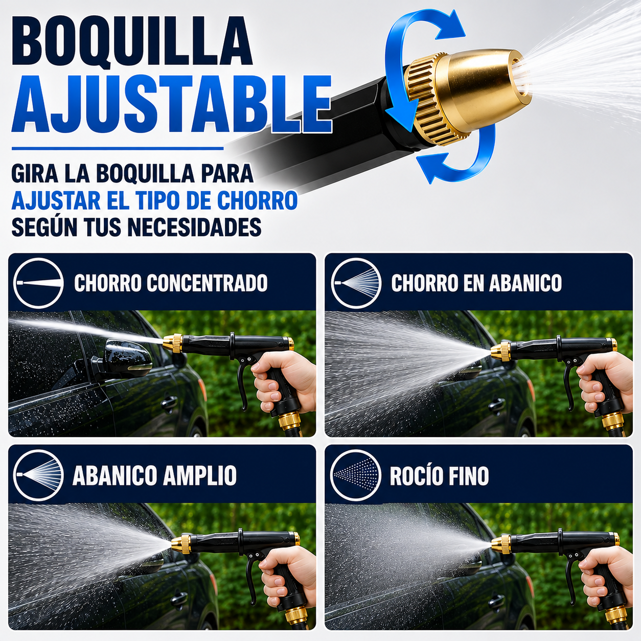 PowerWash Gun - Limpieza de Alta Presión - Lava tu vehículo de forma rápida y eficiente.