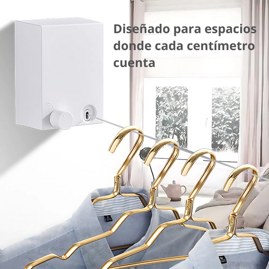Tendedero Retráctil – Tiende ropa en cualquier rincón – Maximiza el uso de espacios pequeños