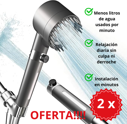 Cabezal de Ducha EcoPower – Presión Intensa con Menor Consumo de Agua