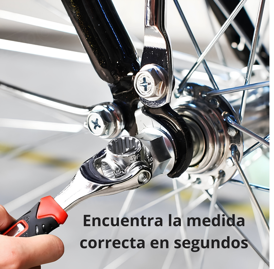 Llave Universal 8 en 1 - Ajusta múltiples medidas - Ten la herramienta correcta al instante