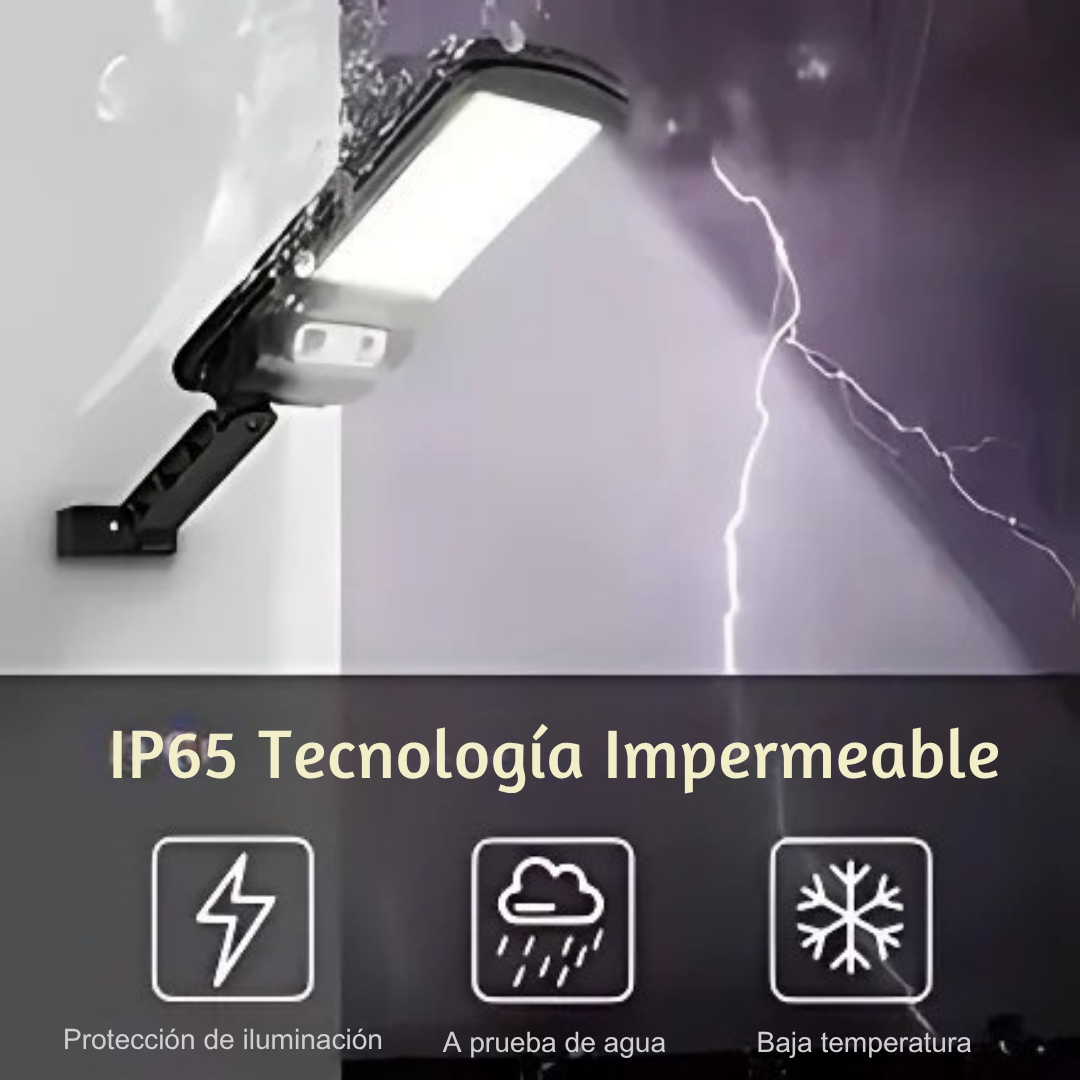 Farol Solar Led de Exterior Con Sensor De Movimiento + Control Remoto.