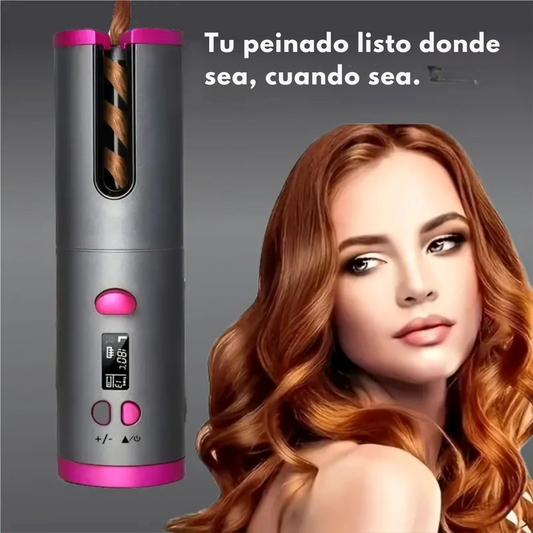 Rizador Inalámbrico GlamWave – Peina tu cabello donde quieras, con total libertad