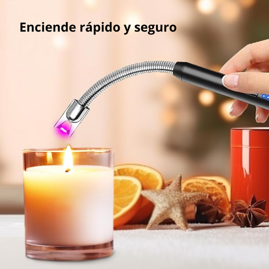 Encendedor USB Cuello Flexible – Enciende sin llama ni gas