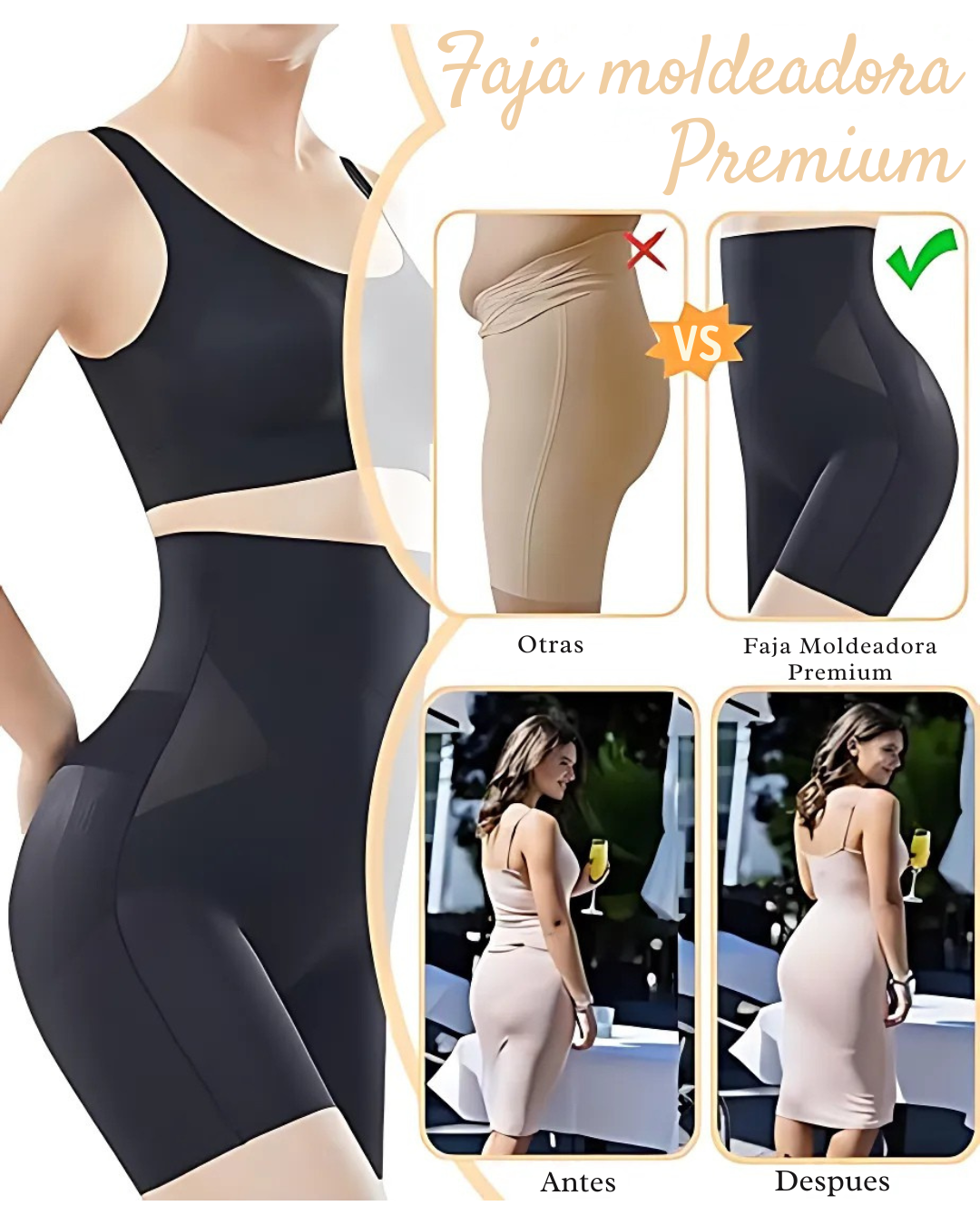 Faja Moldeadora Premium – Moldea y realza tu figura