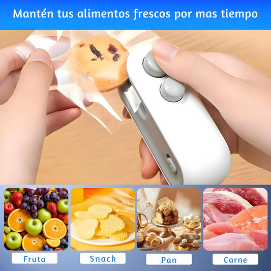 Mini Sellador Térmico de Bolsas – Sella y conserva alimentos – Conserva el sabor y textura de tus alimentos