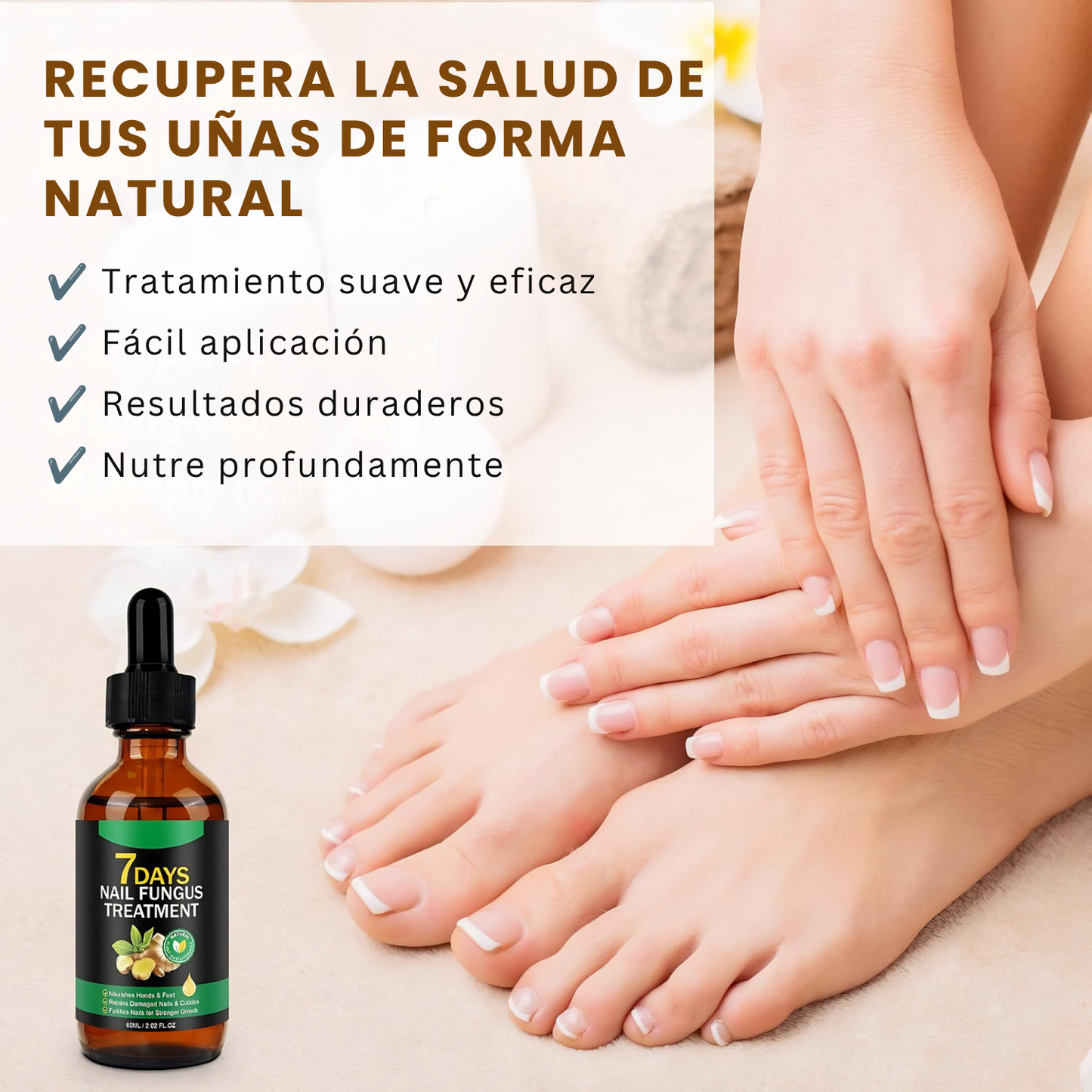Aceite Reparador de Uñas - Reduce el daño de hongos y fortalece tus uñas