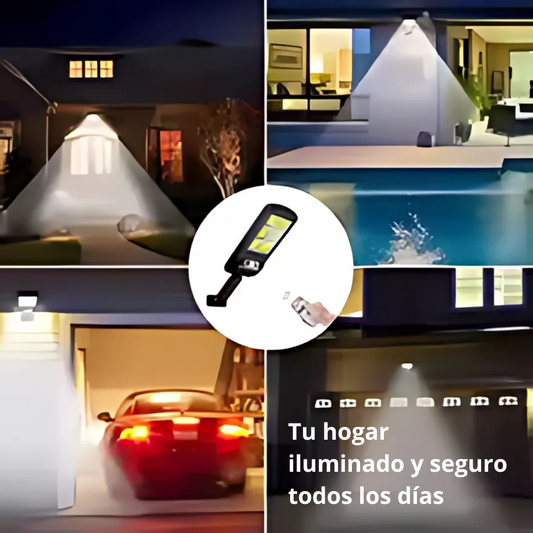 Farol Solar Led de Exterior Con Sensor De Movimiento + Control Remoto.