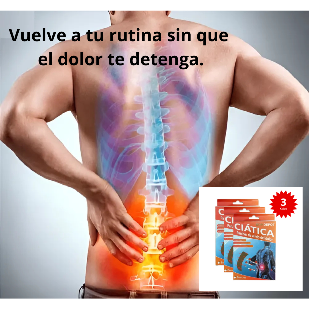 Pack 3 Cajas de Parche Alivio Dolor de Ciática