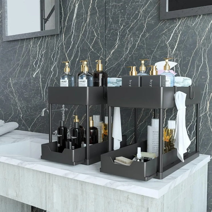 Tier Sliding Organizer - Todo Siempre al Alcance - Accede a tus productos sin desorden.