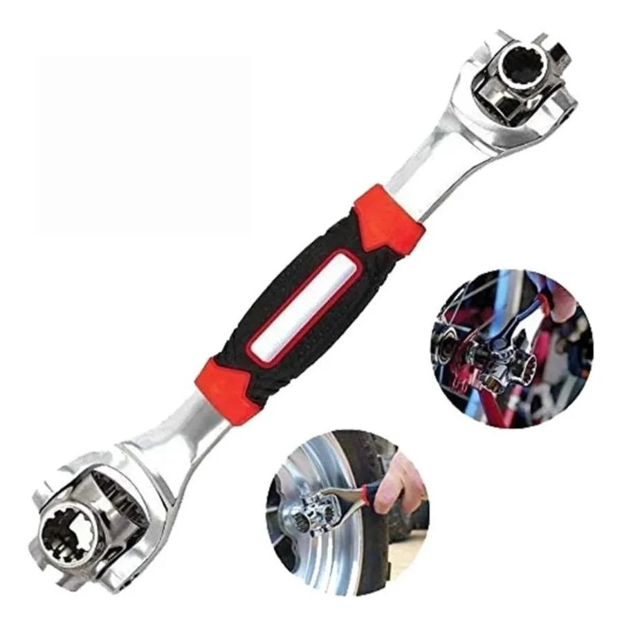 Llave Universal 8 en 1 - Ajusta múltiples medidas - Ten la herramienta correcta al instante